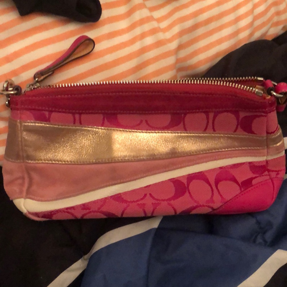 Authentic Coach Pink Colors mini purse